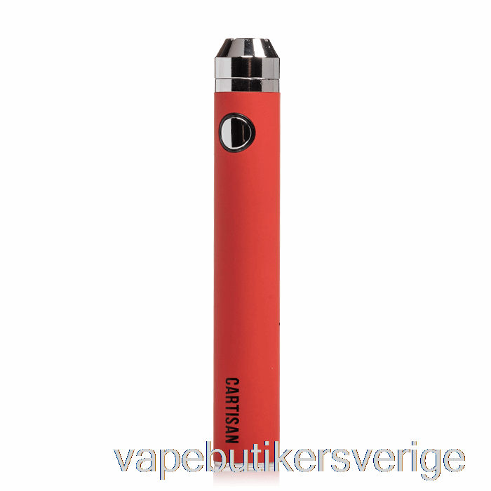 Vape Sverige Cartisan Button Vv 1300 510 Batteri Röd